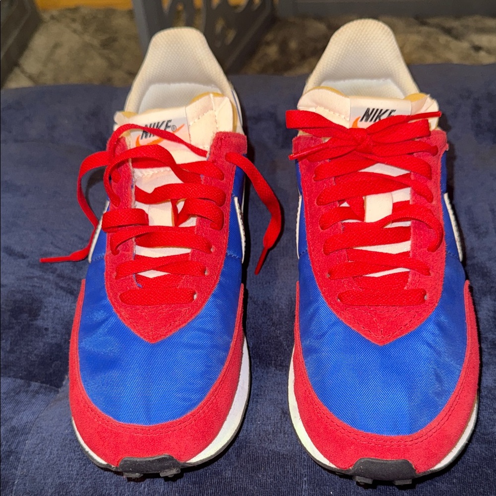 Nike Dynamic Red and Blue Running Shoes